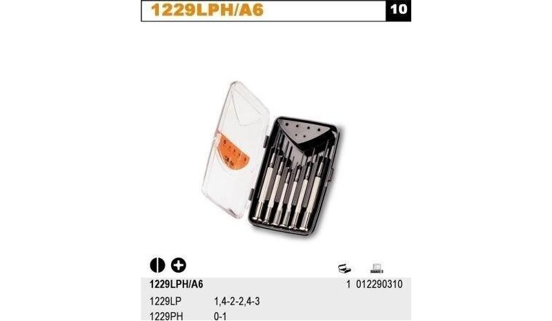 Beta tarkkuusruuvimeisselisarja 6 kpl.