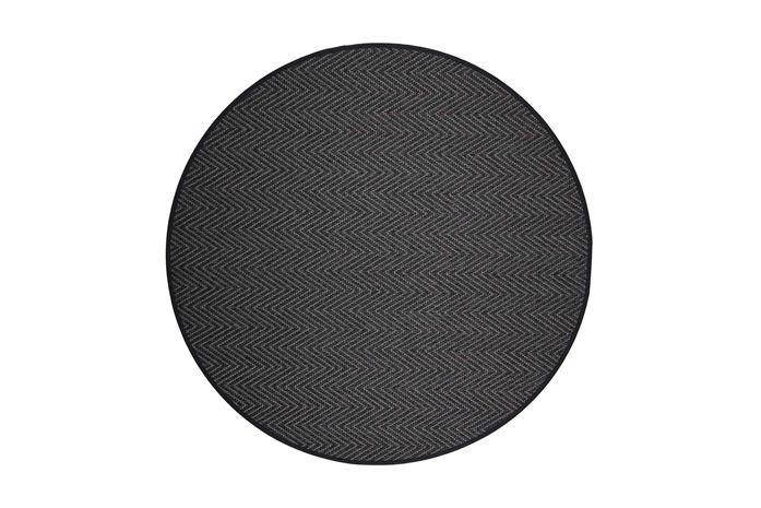 Matto Elsa Pyöreä 133 cm Musta - VM Carpet – kuva 1/1