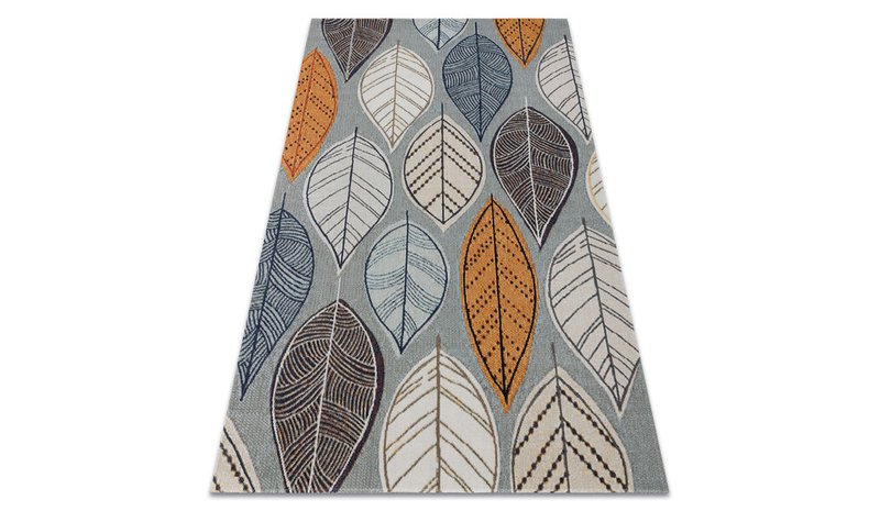 Moderni matto MUNDO E0641 ulkokäyttöön sininen / beige – kuva 1/1