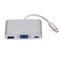 Roger Multimedia adapteri Type-C -> VGA + USB / USB-C, hopea – kuva 1