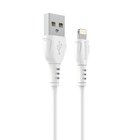 Borofone kaapeli BX51 Triumph - USB-Lightning - 2,4A 1 meeter valge