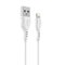 Borofone kaapeli BX51 Triumph - USB-Lightning - 2,4A 1 meeter valge – kuva 1