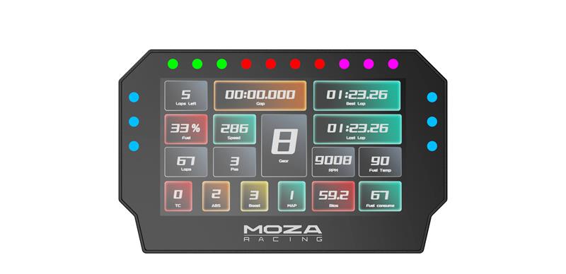 Moza Racing CM2 Racing Dash, kojelauta – kuva 7/8