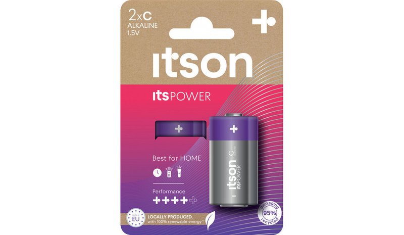 itson itsPOWER paristot Alkaline LR14IPO/2CP