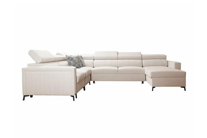 Galbally 5-sits Hörnbäddsoffa beige -