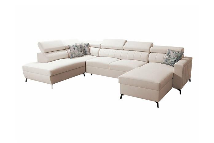 Galbally 5-sits Hörnbäddsoffa beige -