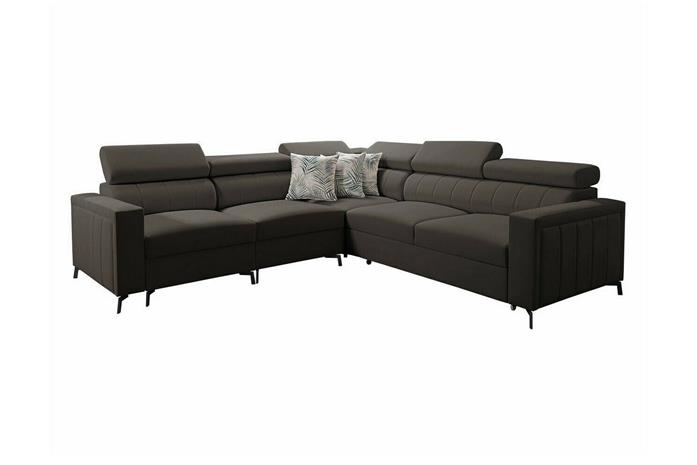 Galbally 4-sits Hörnbäddsoffa Black -