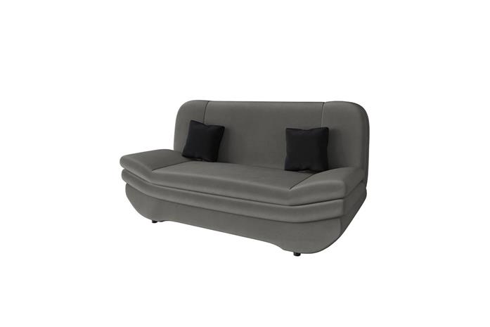 Figurelle vuodesohva, 2-ist. - Harmaa/Musta
