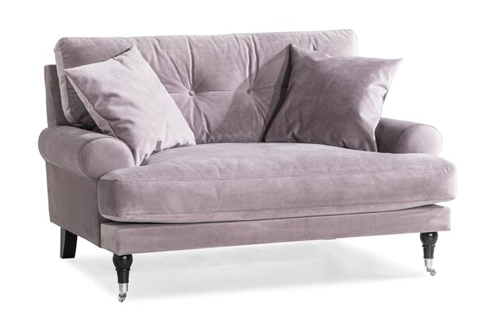 Loveseat Webber Sametti - Liila Kromi