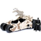 Lelu - Ocio Stock - The Dark Knight Batmovil metallinen naamiointiauto + hahmo - Musta - 8-vuotiaasta alkaen - 1:24