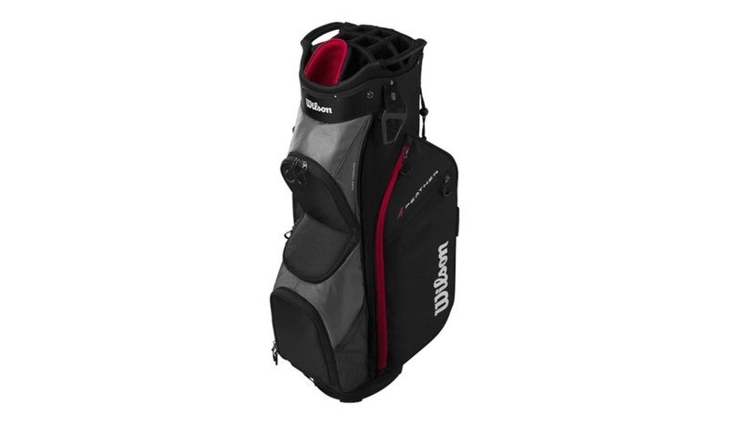 Wilson - Feather Cartbag – Black/Red/Grey