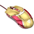 e-blue hiiri iron man armor ems610, 4000dpi, optinen, 6 painiketta, usb-kaapeli, kultainen