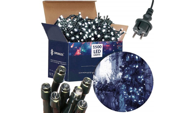 Jouluvalot Springos CL1501 1500 LED 90 m