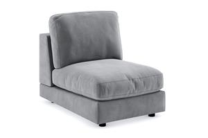 Arken 1-istuttava Keskimoduuli Sametilla 70 cm leveä - Vaaleanharmaa