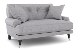 Loveseat Webber - Vaaleanharmaa Kromi