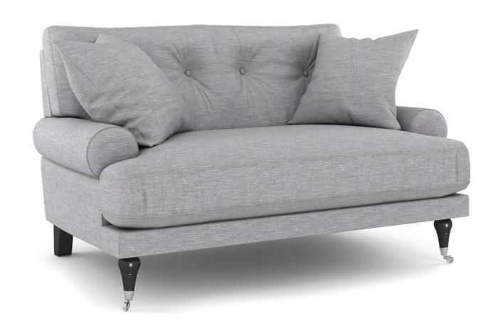 Loveseat Webber - Vaaleanharmaa Kromi