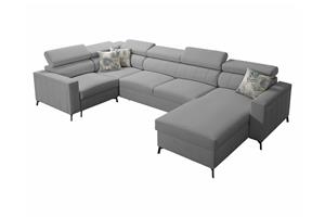 Galbally 4-sits Hörnbäddsoffa Light grey -