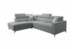 Galbally 3-sits Hörnbäddsoffa Ljusgrå -