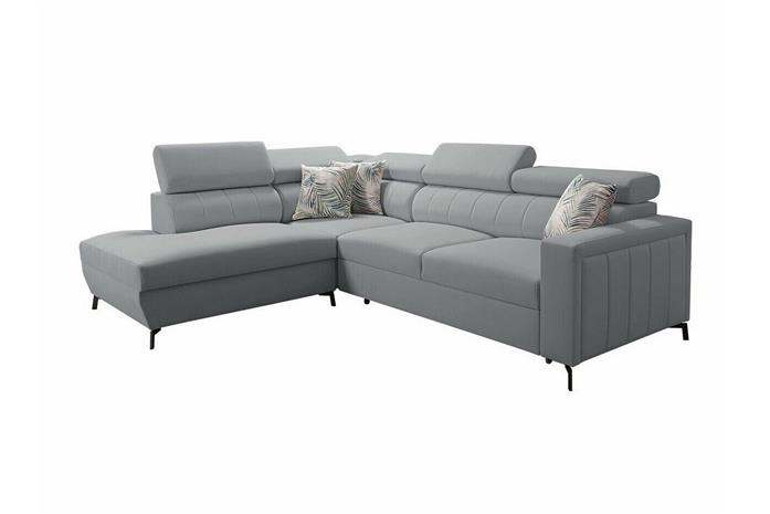 Galbally 3-sits Hörnbäddsoffa Ljusgrå -