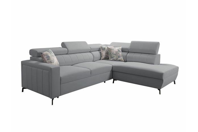 Galbally 3-sits Hörnbäddsoffa Ljusgrå -