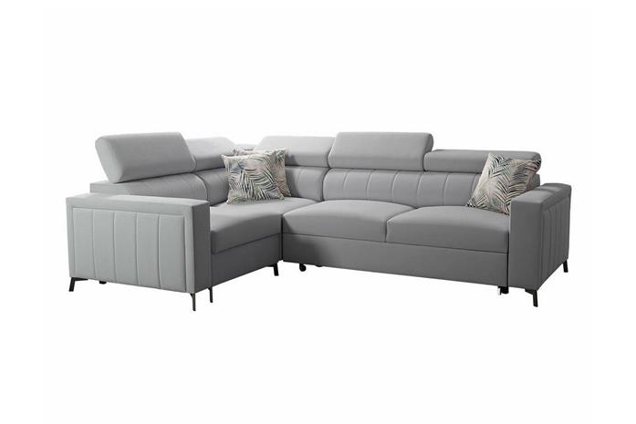 Galbally 3-sits Hörnbäddsoffa Ljusgrå -