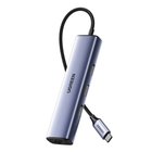 Ugreen CM475-sovitin USB-C-keskitin jopa 3x USB 3.0, RJ45, USB-C PD