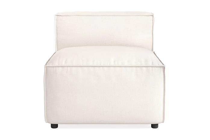 Cubo 1-istuttava Keskimoduuli Kangas 80 cm leveä - Vaalea beige