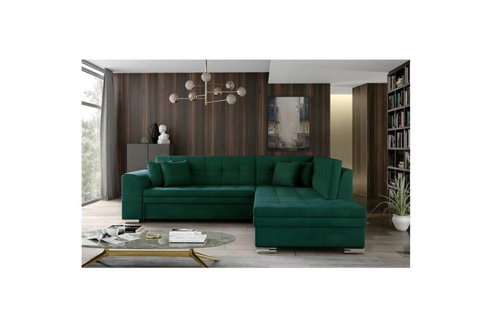 Kulmasohva Eltap Pieretta 260x207x78 cm - Monolith 37, Vihreä, Oikea