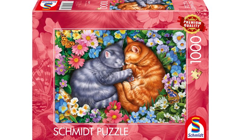 Schmidt Sleeping velvet paws 1000p palapeli – kuva 1/1