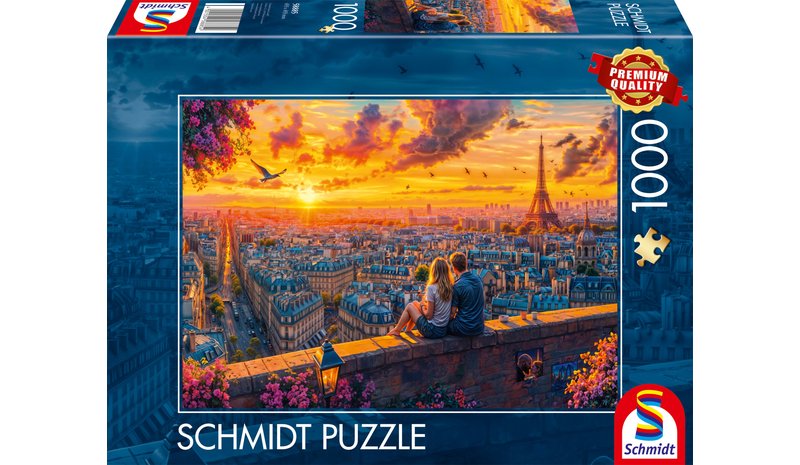 Schmidt Paris rooftop whispers 1000p palapeli – kuva 1/1