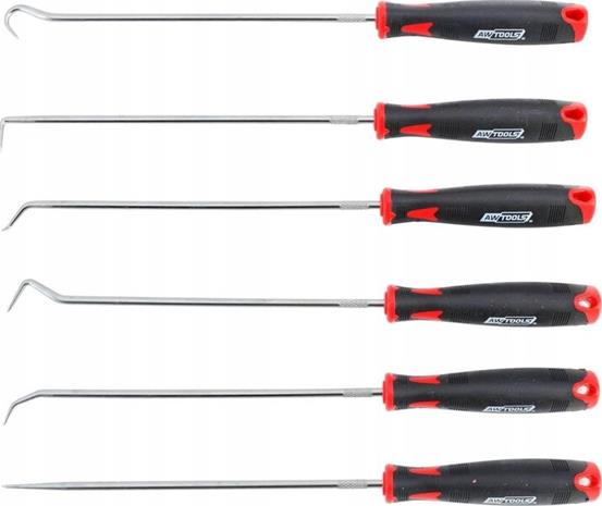 Awtools pitkät koukut kahvalla, 6 kpl. – kuva 1/1