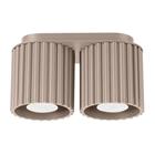Sollux Lighting Aura 2 -kattovalaisin, taupen värinen
