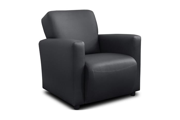 Nojatuoli Aston Musta - Bonded Leather