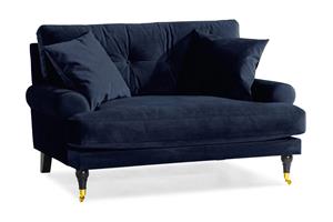 Loveseat Webber Sametti - Yönsininen Messinki