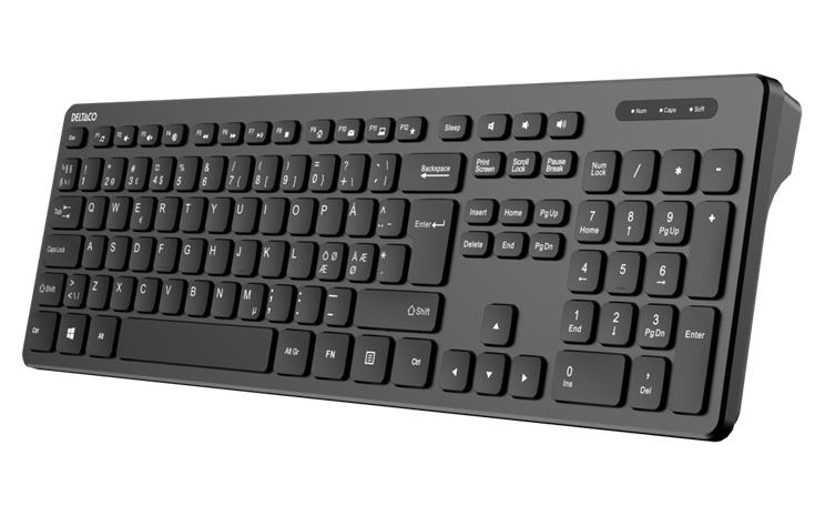 Deltaco TB-122-1S, näppäimistö