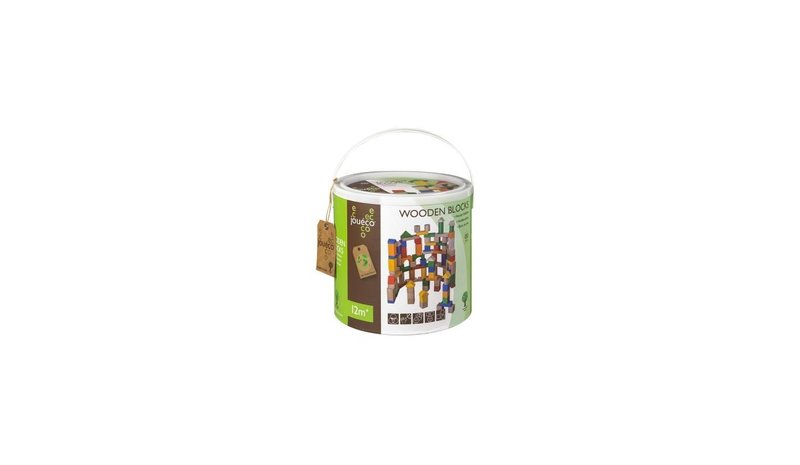 Jouéco Wooden blocks 100 pcs – kuva 1/2