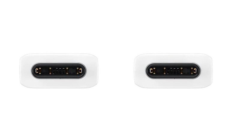 USB-C–USB-C 3A kaapeli 25 W lataus ja synkronointi 1,2 m Samsung White