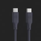 Evelatus USB C - USB C silikoninen kaapeli 1,2 m, 60 W / 20 V, 3 A, lämpimän harmaa