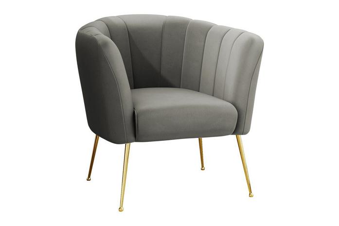 Rushmore Fåtölj Grey/Gold -