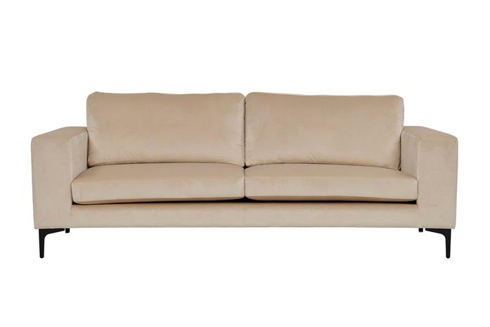 Bolero Samettisohva 3-istuttava - Beige