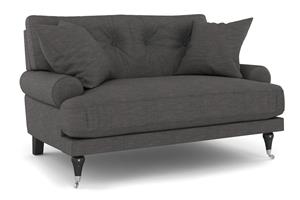 Loveseat Webber - Tummanharmaa Kromi