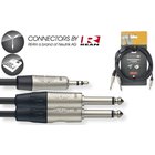 Stagg REAN 3.5mm Jack AUX TRS - 2 x 6.35mm Jack TS, 1m
