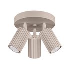 Sollux Lighting -kattovalaisin Karbon 3, taupe