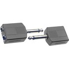 Adapteri Stagg 2 x 6.35mm TS/f - 6.35mm Jack TS/m (2kpl)