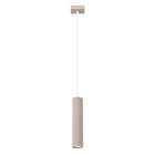 Sollux Lighting riippuvalaisin Karbon 1, taupen värinen