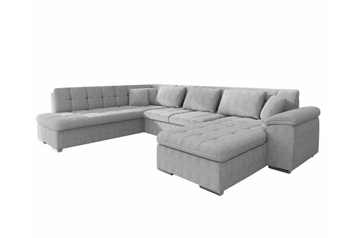 Sakri 5-sits Hörnbäddsoffa Light grey/Dark grey -