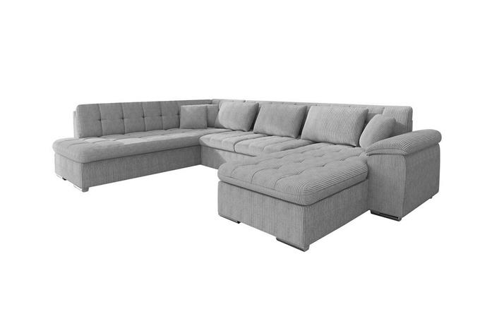 Sakri 5-sits Hörnbäddsoffa Light grey/Dark grey -