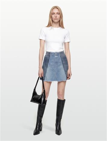Closed Women Denim Patchwork Skirt Mid Blue - Blue - 30