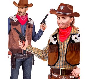 MUSTA COWBOY-PISTOOLI 23 cm