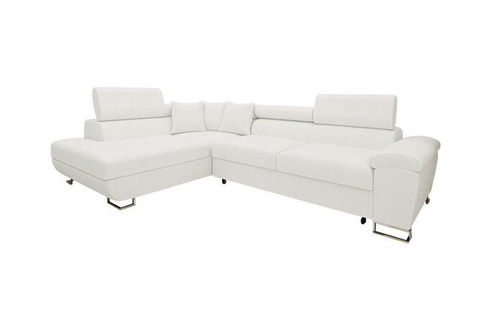 Reginia 3-sits Hörnbäddsoffa White -